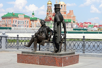 Фото достопримечательности: Памятник Пушкину и Онегину в Йошкар-Оле