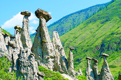 Фото достопримечательности: Каменные грибы в Горно-Алтайске