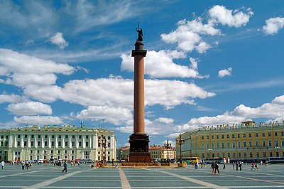 Фото достопримечательности: Александровская колонна в Санкт-Петербурге