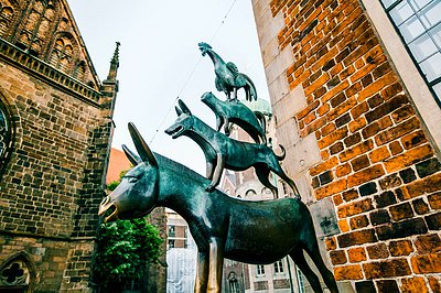 Фото достопримечательности: Скульптура Бременские музыканты в Бремене