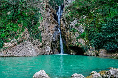 Фото достопримечательности: Агурские водопады в Сочи