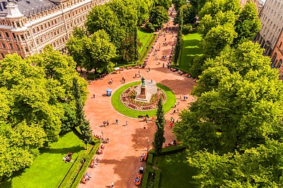 Фото достопримечательности: Парк Эспланады в Хельсинки