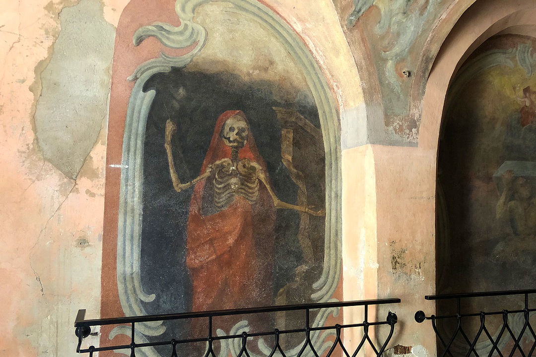 Фреска в коридоре костёла Святого Духа | Вильнюс