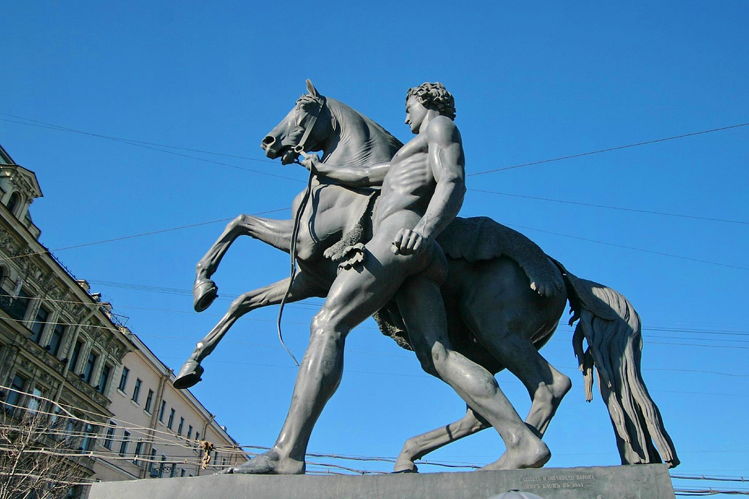 «Укрощение коня», П. Клодт, Аничков мост | Санкт-Петербург