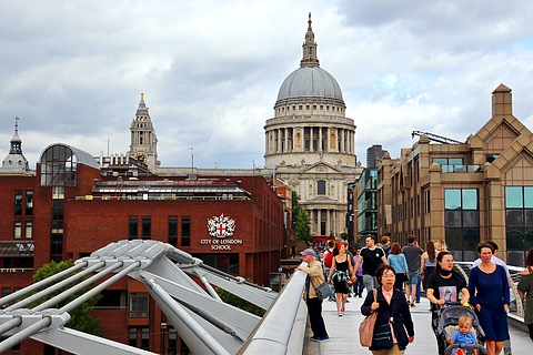Собор Св. Павла с моста Тысячелетия, Лондон | Лондон